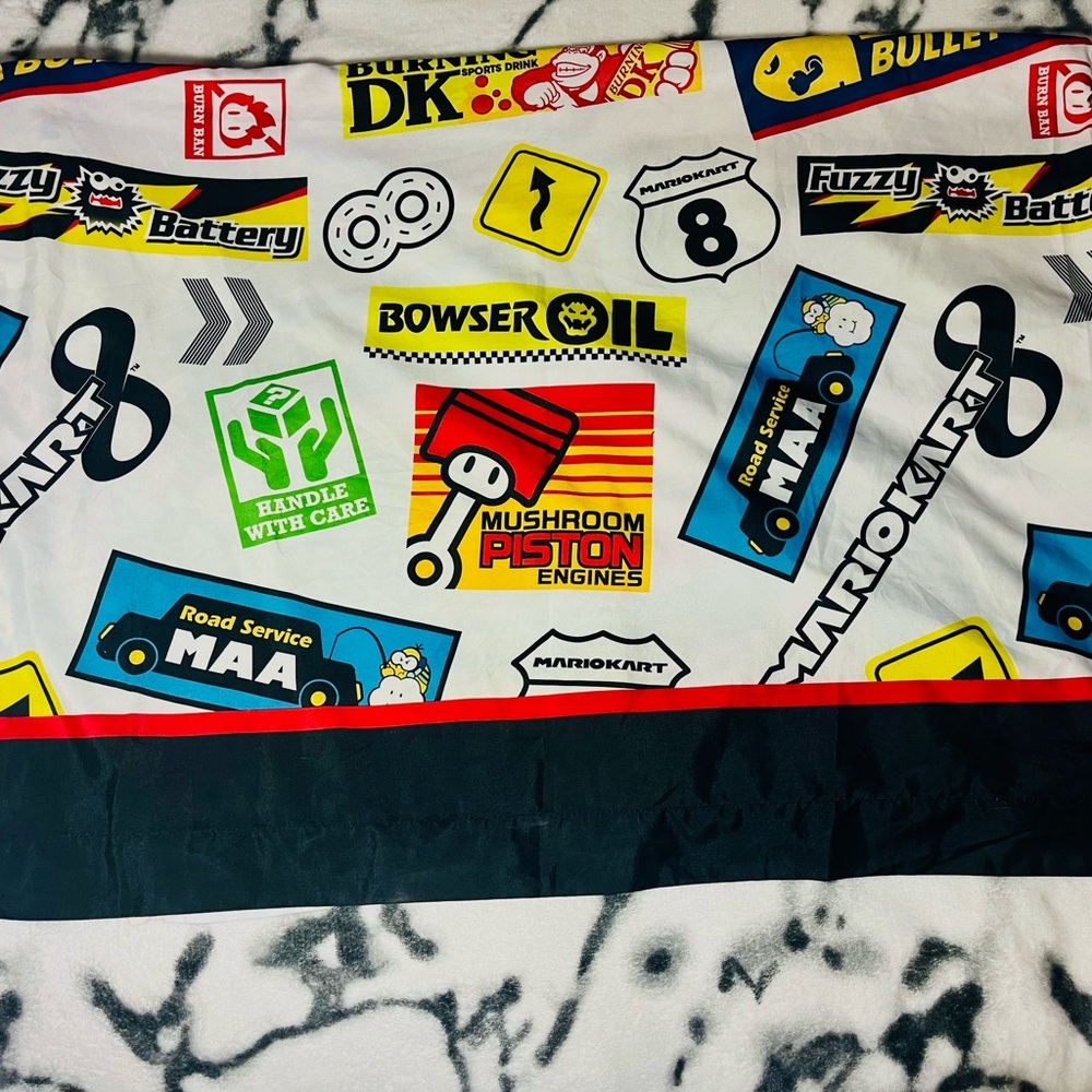 2015 Nintendo Super Mario Kart 8 Royal Road Rumble Twin Microfibre Flatbed Sheet